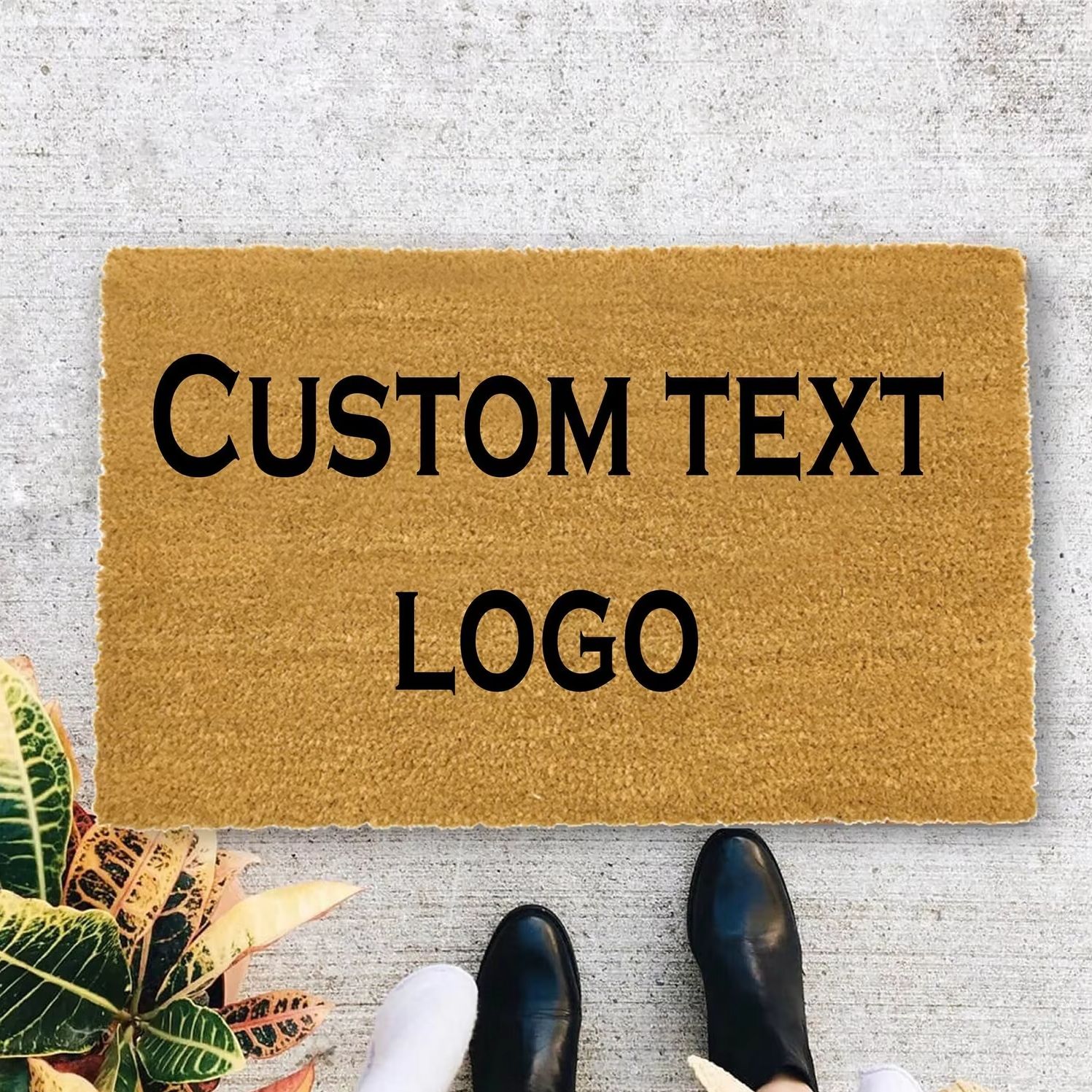 Home Textiles Company - Tappetino Personalizzato con Logo Testurizzato, Design