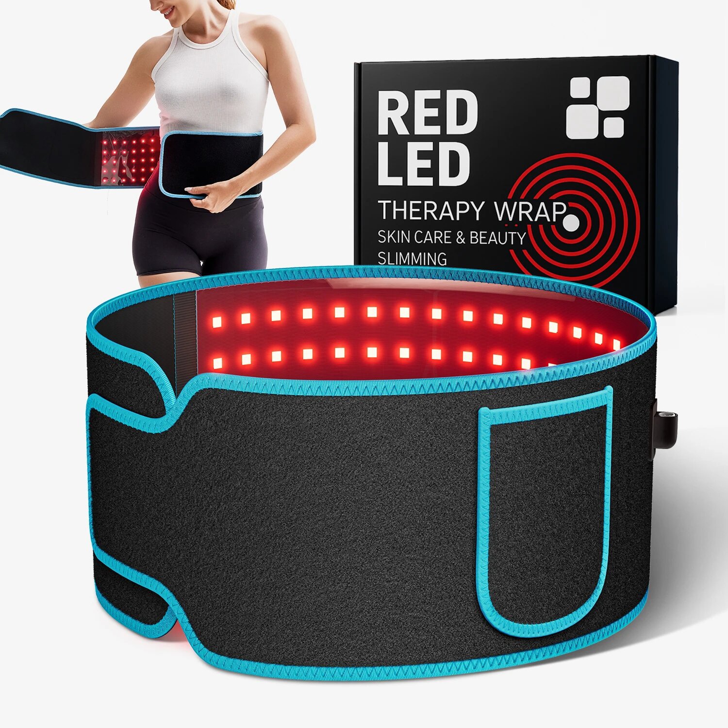 Heated Pad Electric - Cintura per Terapia con Luce Rossa