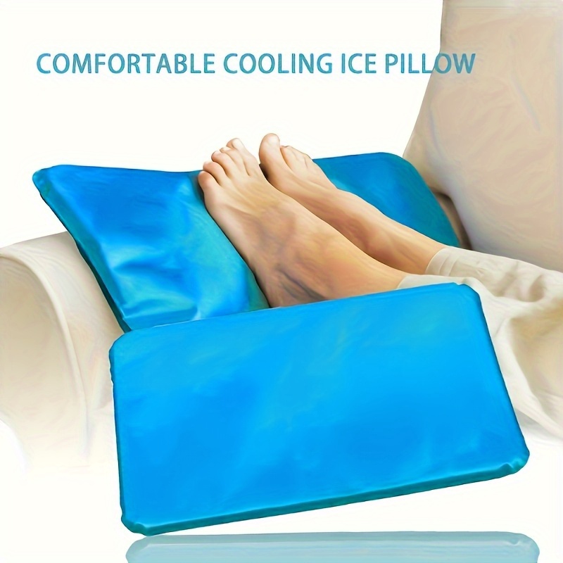Cooling Pillow Gel - Cuscino Rinfrescante in Gel Blu, Supporto