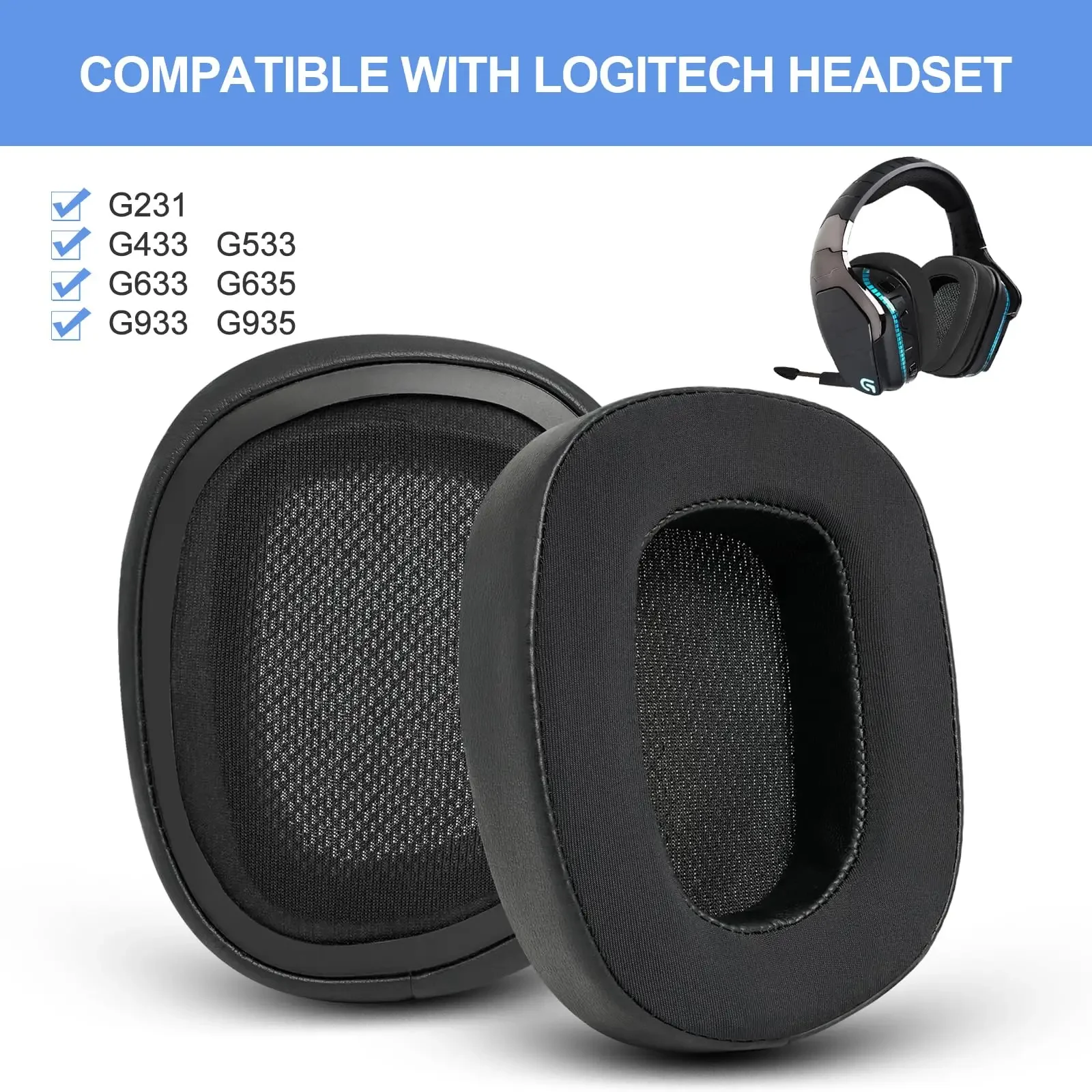 Cooling Pillow Gel - Adatto per Logitech G930 G933 G935