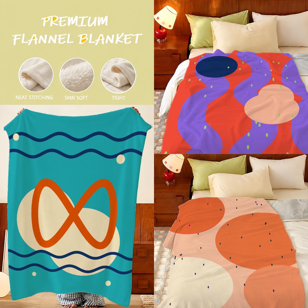 Home Lines Textiles - Coperta in Flanella Morbida con Motivo