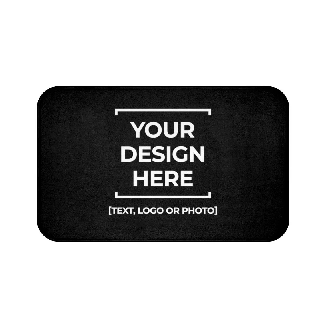 Your Home Textiles - Tappetino da bagno personalizzato, testo fotografico
