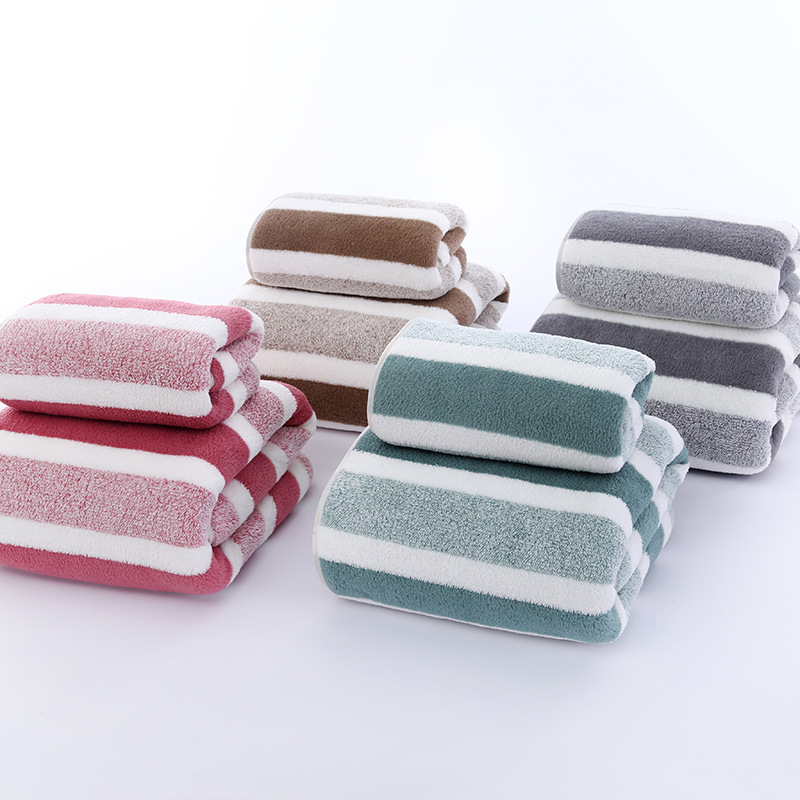 Home Textiles Towel Set - Confezione da 2 asciugamani con forte