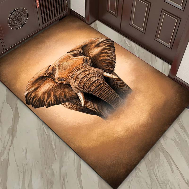 Tappeto con ritratto di elefan - Your Home Textiles recensione e prezzo