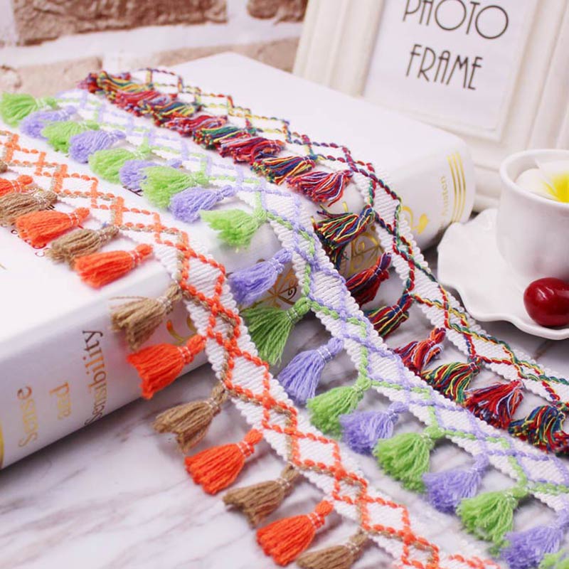 1 yard/lotto Nappa Frangia tri - Home Ec Textiles recensione e prezzo