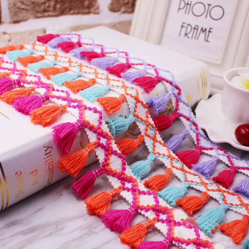 1 yard/lotto Nappa Frangia tri - Home Ec Textiles recensione e prezzo