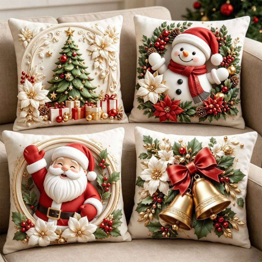 Set di 4 Federe Natalizie 45x4 - Home Textiles Towel Set recensione e prezzo