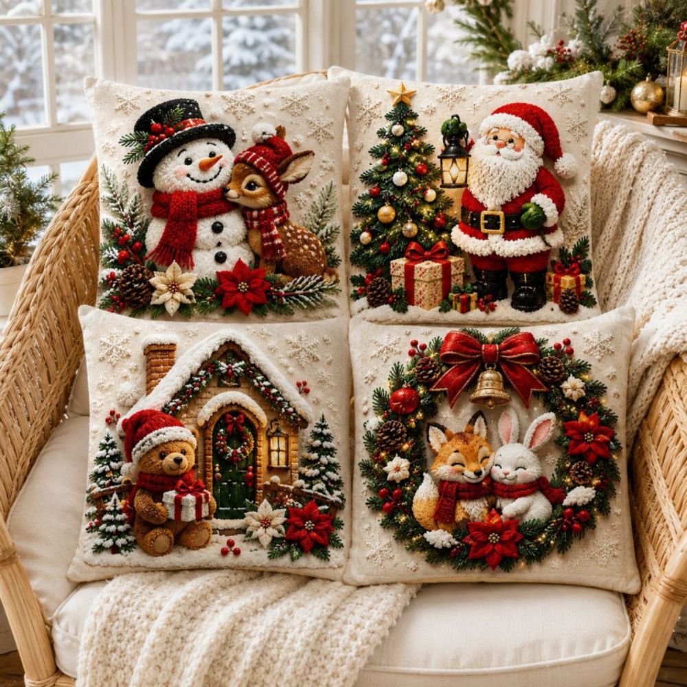 Set di 4 Federe Natalizie 45x4 - Home Textiles Towel Set recensione e prezzo