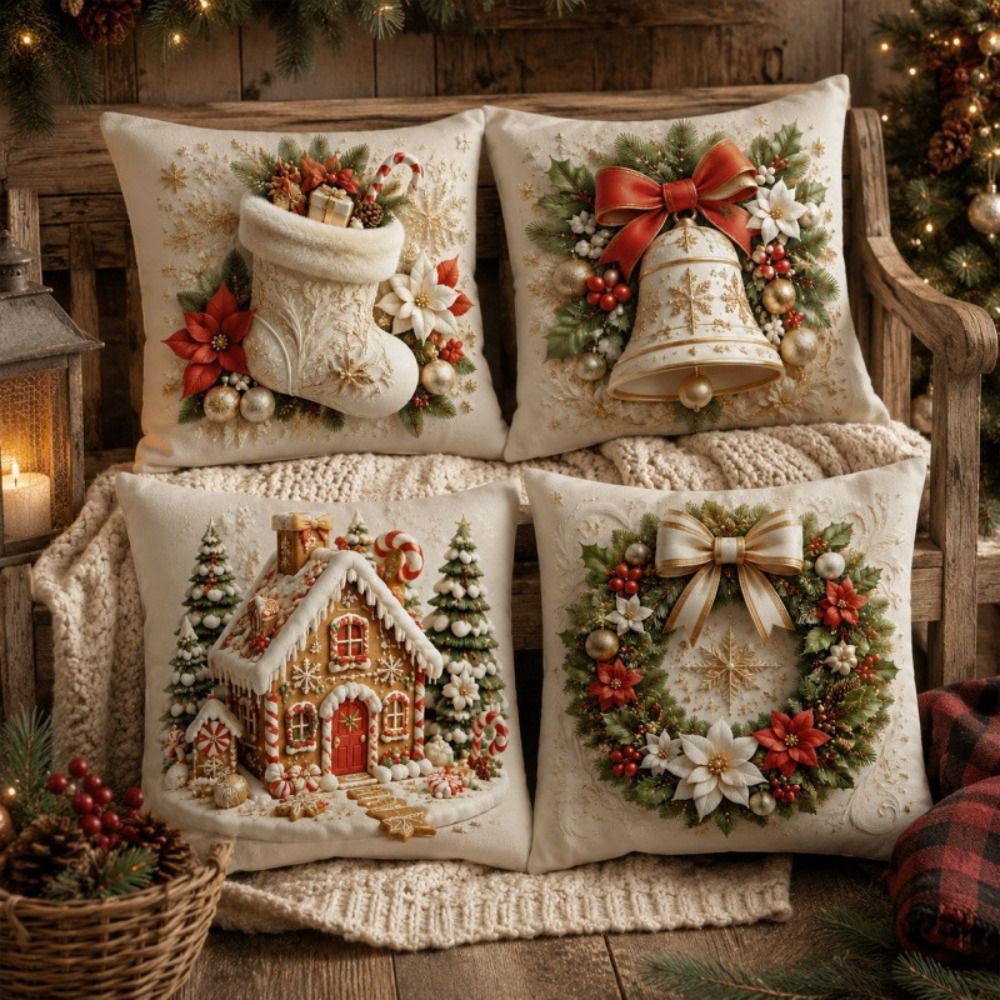 Set di 4 Federe Natalizie 45x4 - Home Textiles Towel Set recensione e prezzo