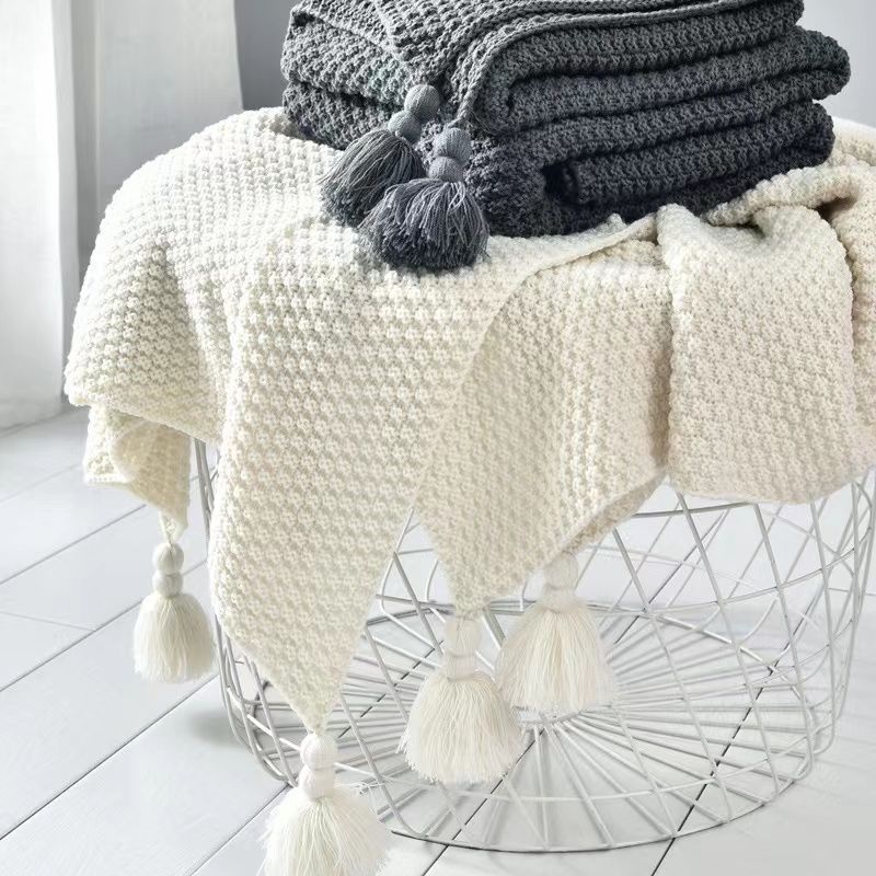 Coperte nordiche per divano le - Throw Blanket Chunky Knit recensione e prezzo