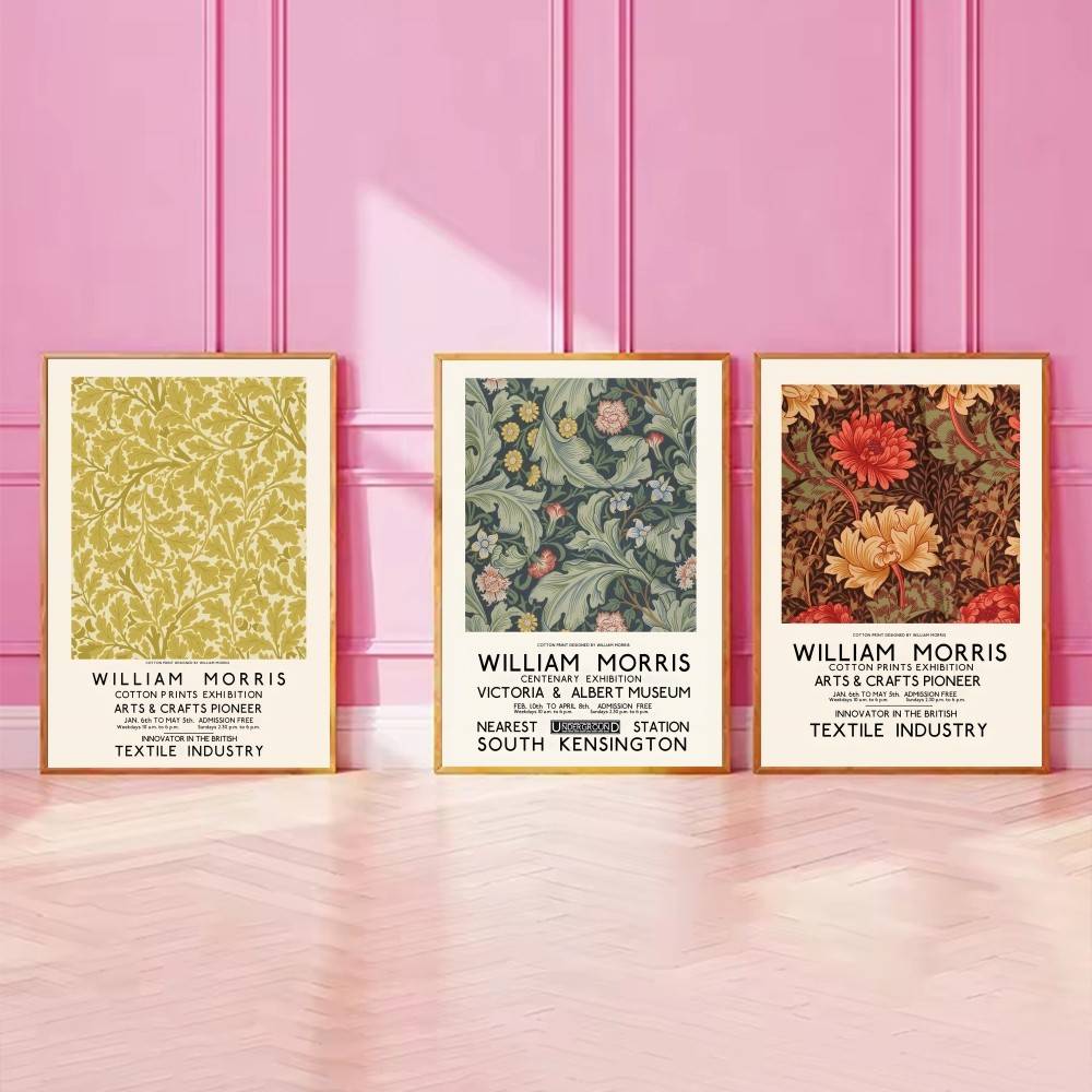 Poster Vintage di William Morr - Home Textiles Exhibition recensione e prezzo