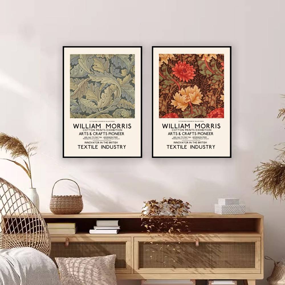 Poster Vintage di William Morr - Home Textiles Exhibition recensione e prezzo